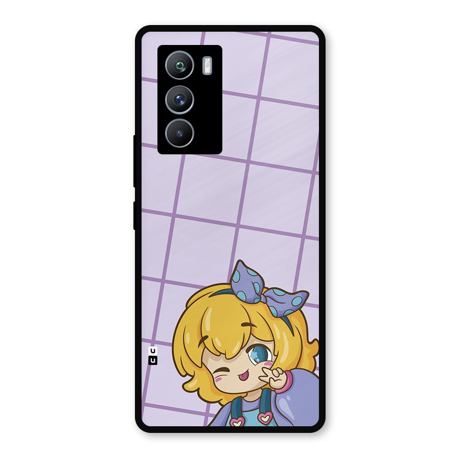 Cute Anime Illustration Metal Back Case for iQOO 9 SE