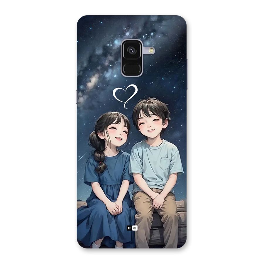 Cute Anime Teens Back Case for Galaxy A8 Plus
