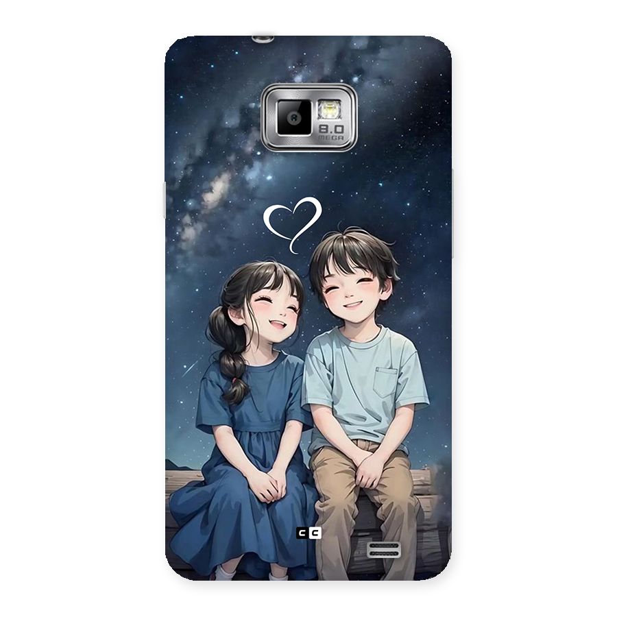 Cute Anime Teens Back Case for Galaxy S2