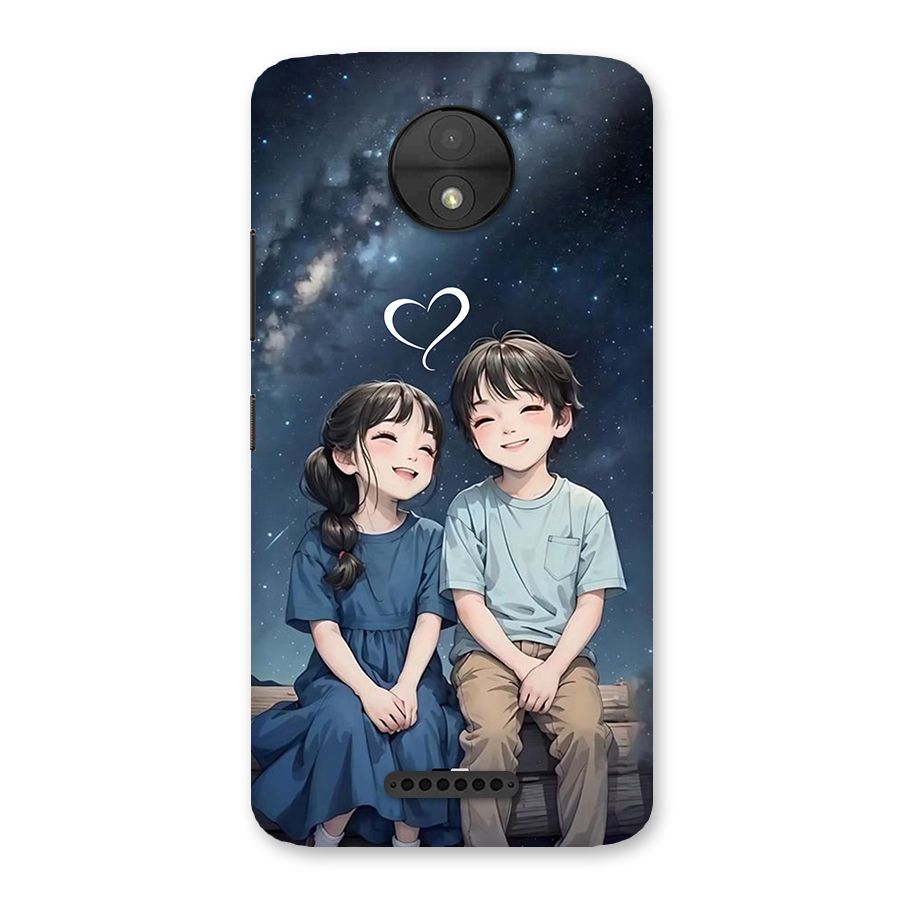 Cute Anime Teens Back Case for Moto C