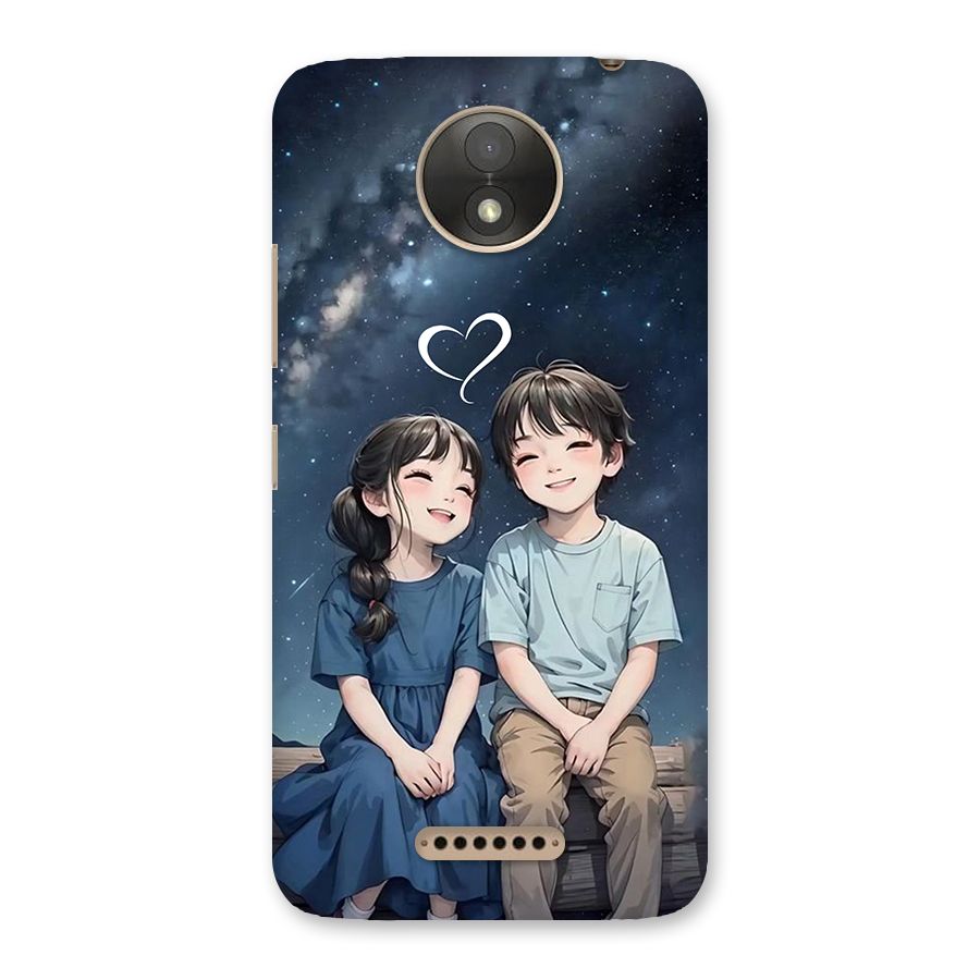 Cute Anime Teens Back Case for Moto C Plus