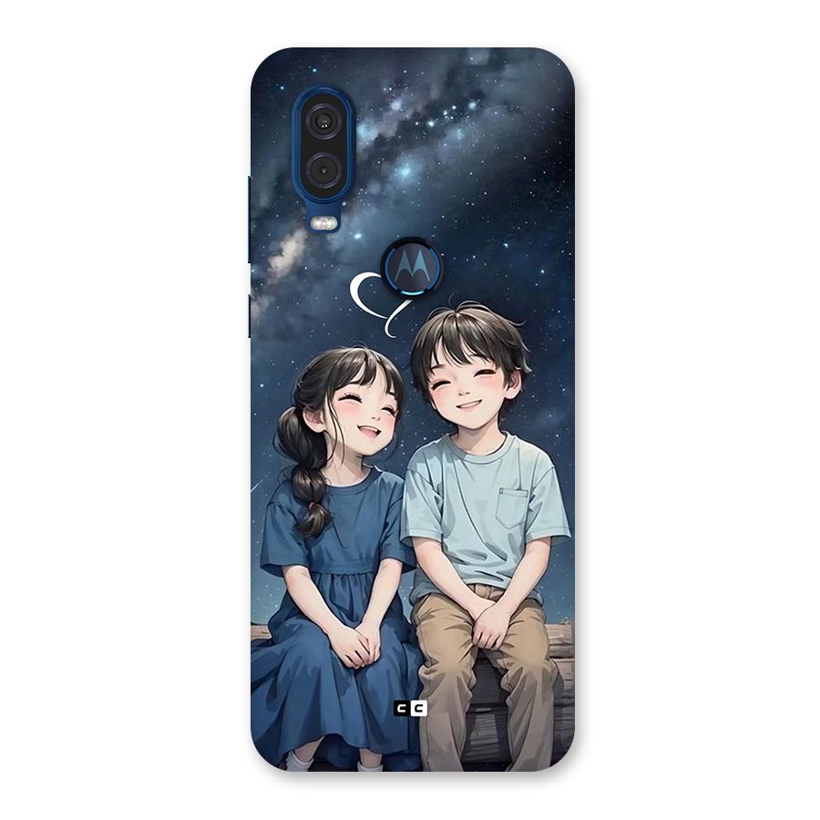 Cute Anime Teens Back Case for Motorola One Vision