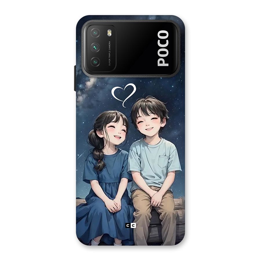 Cute Anime Teens Back Case for Poco M3
