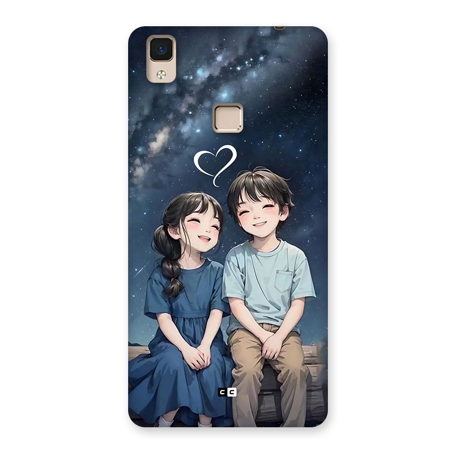 Cute Anime Teens Back Case for V3 Max