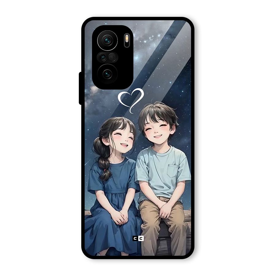 Cute Anime Teens Glass Back Case for Mi 11X Pro