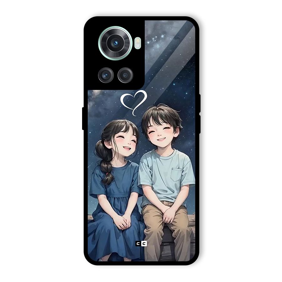 Cute Anime Teens Glass Back Case for OnePlus 10R