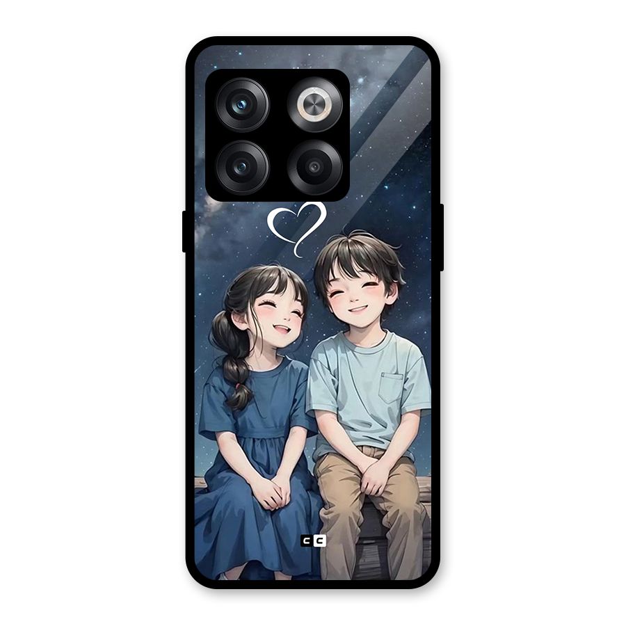Cute Anime Teens Glass Back Case for OnePlus 10T