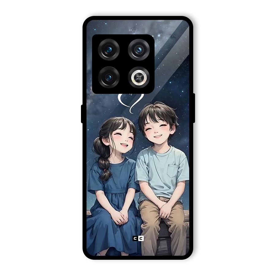 Cute Anime Teens Glass Back Case for OnePlus 10 Pro 5G