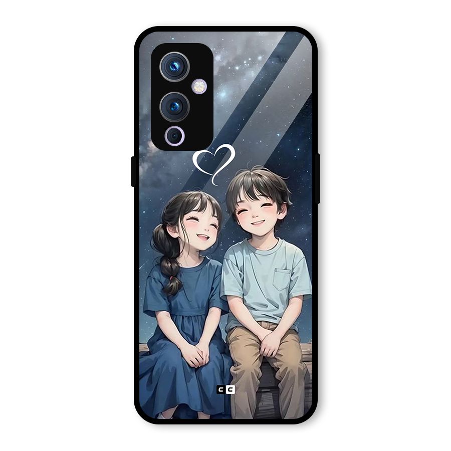 Cute Anime Teens Glass Back Case for OnePlus 9
