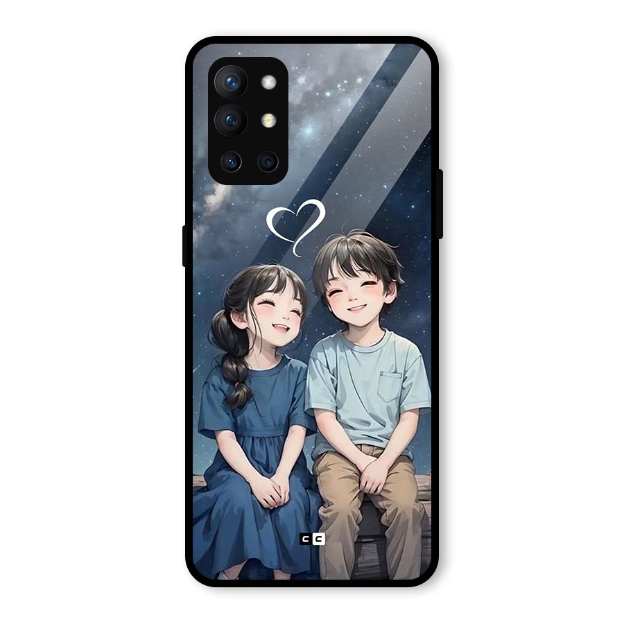 Cute Anime Teens Glass Back Case for OnePlus 9R