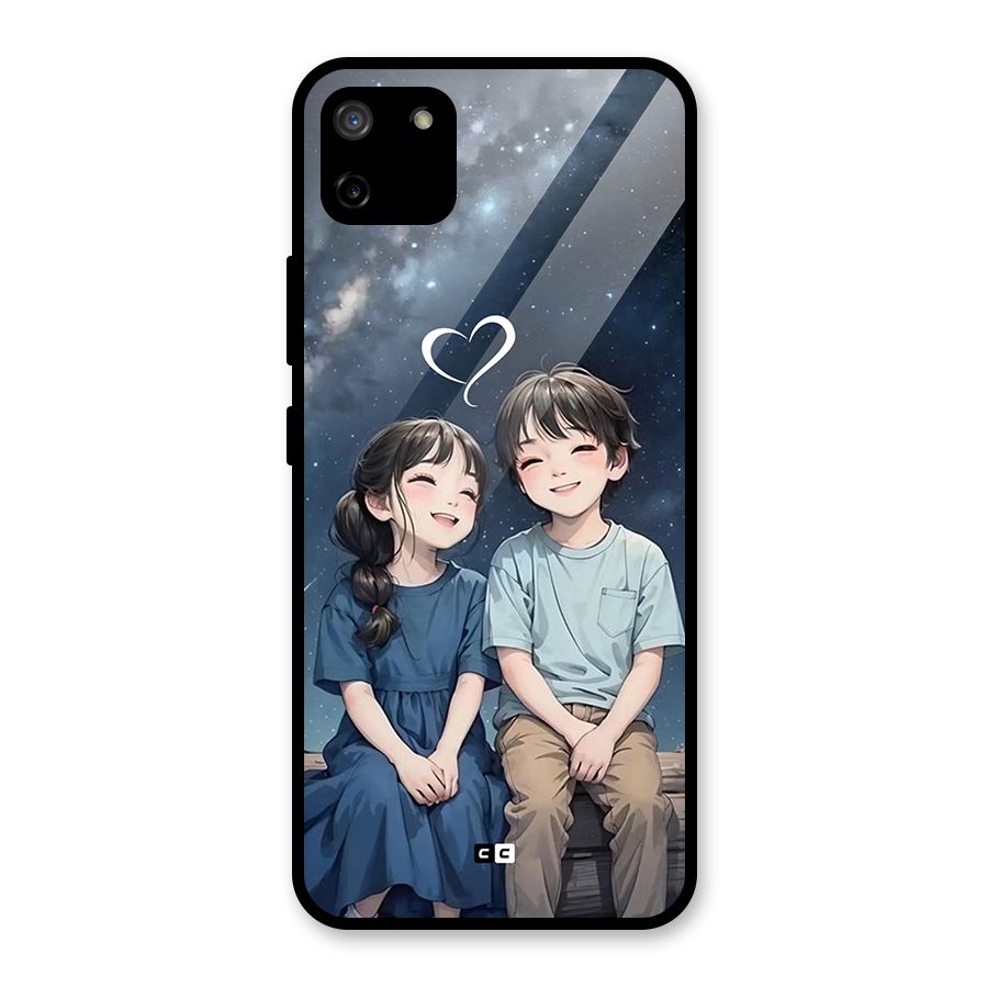 Cute Anime Teens Glass Back Case for Realme C11