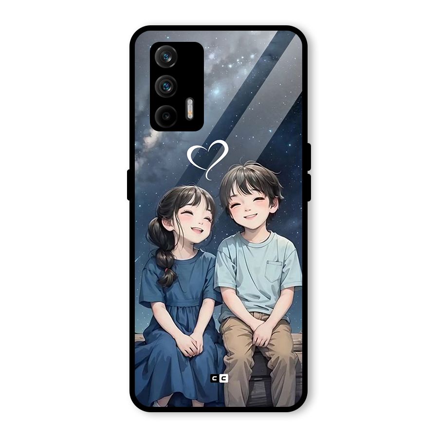Cute Anime Teens Glass Back Case for Realme GT 5G
