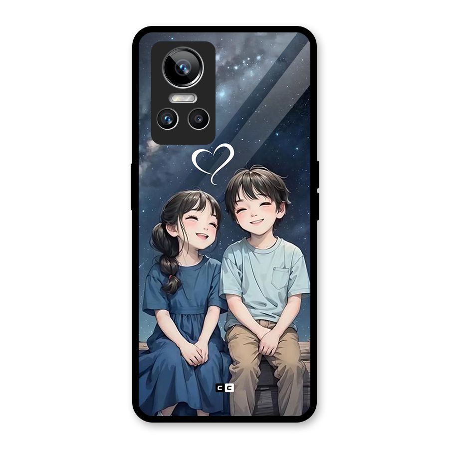 Cute Anime Teens Glass Back Case for Realme GT Neo 3