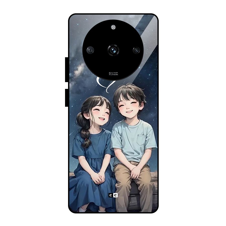 Cute Anime Teens Glass Back Case for Realme Narzo 60 5G