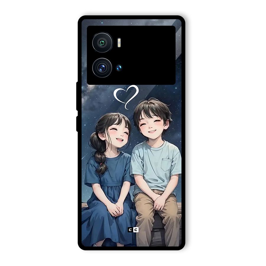 Cute Anime Teens Glass Back Case for Vivo iQOO 9 Pro