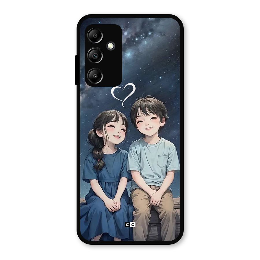 Cute Anime Teens Metal Back Case for Galaxy A14 5G