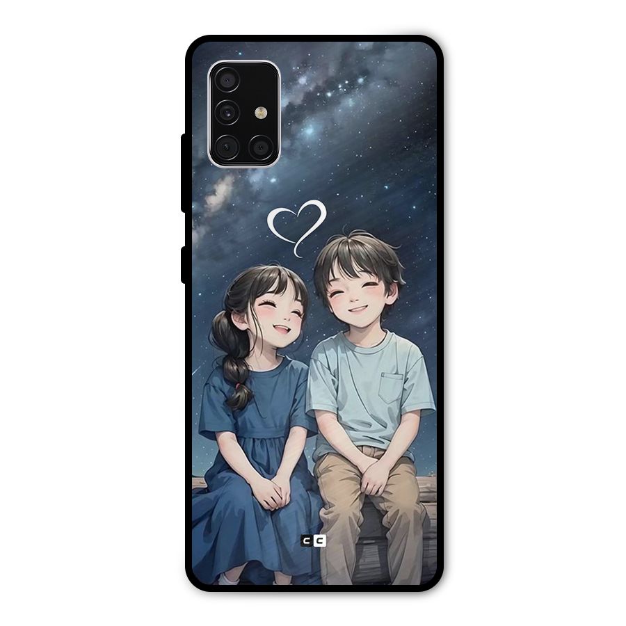 Cute Anime Teens Metal Back Case for Galaxy A51