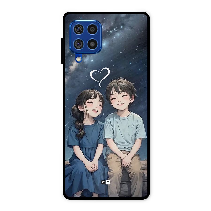 Cute Anime Teens Metal Back Case for Galaxy F62