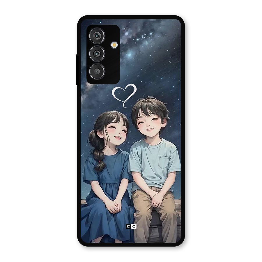 Cute Anime Teens Metal Back Case for Galaxy M14 5G