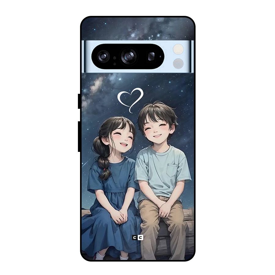 Cute Anime Teens Metal Back Case for Google Pixel 8 Pro