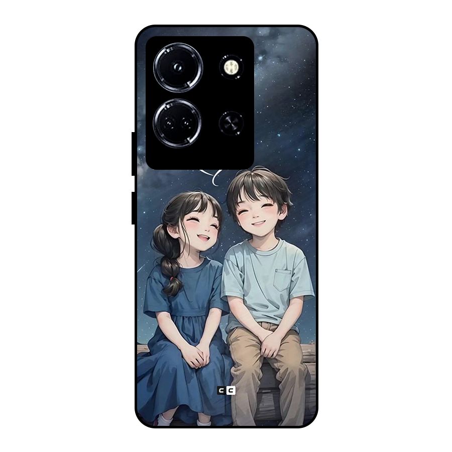 Cute Anime Teens Metal Back Case for Infinix Note 30 5G