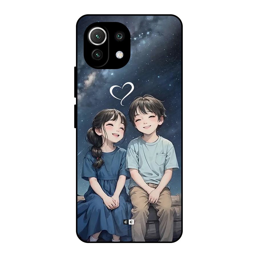 Cute Anime Teens Metal Back Case for Mi 11 Lite