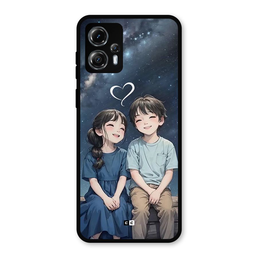Cute Anime Teens Metal Back Case for Moto G13