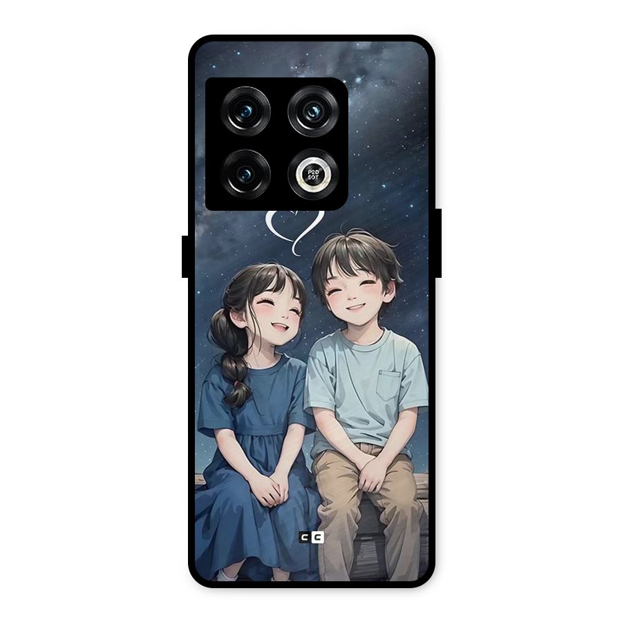 Cute Anime Teens Metal Back Case for OnePlus 10 Pro 5G
