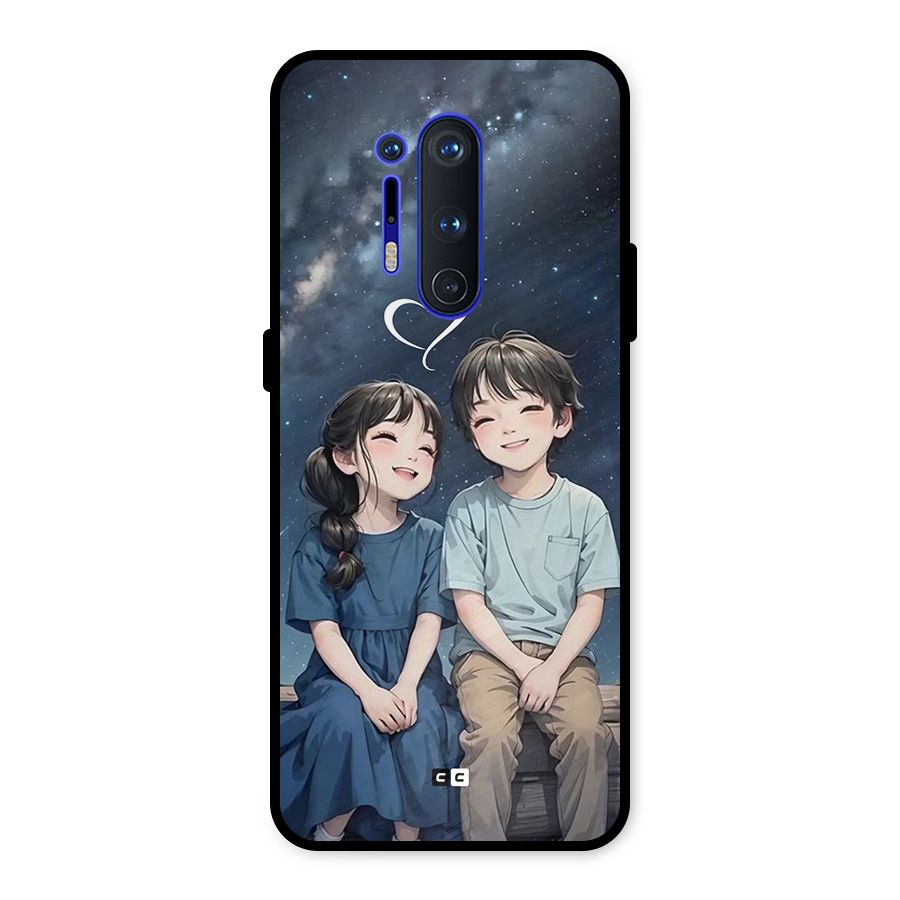 Cute Anime Teens Metal Back Case for OnePlus 8 Pro