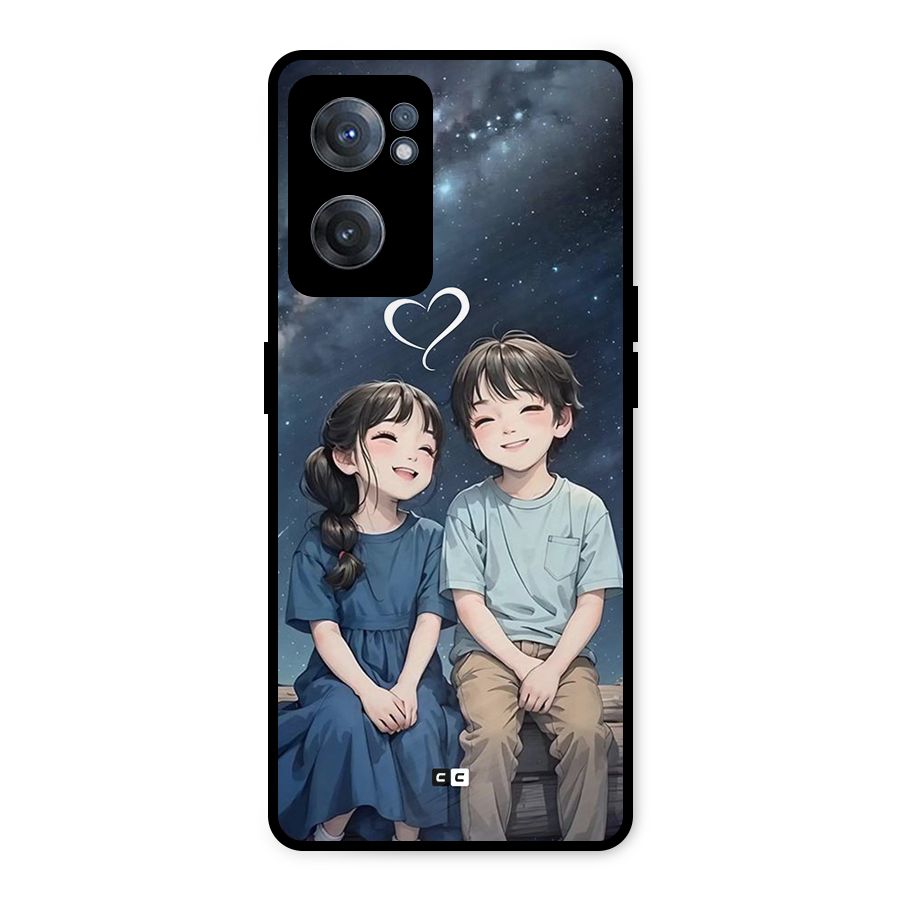 Cute Anime Teens Metal Back Case for OnePlus Nord CE 2 5G