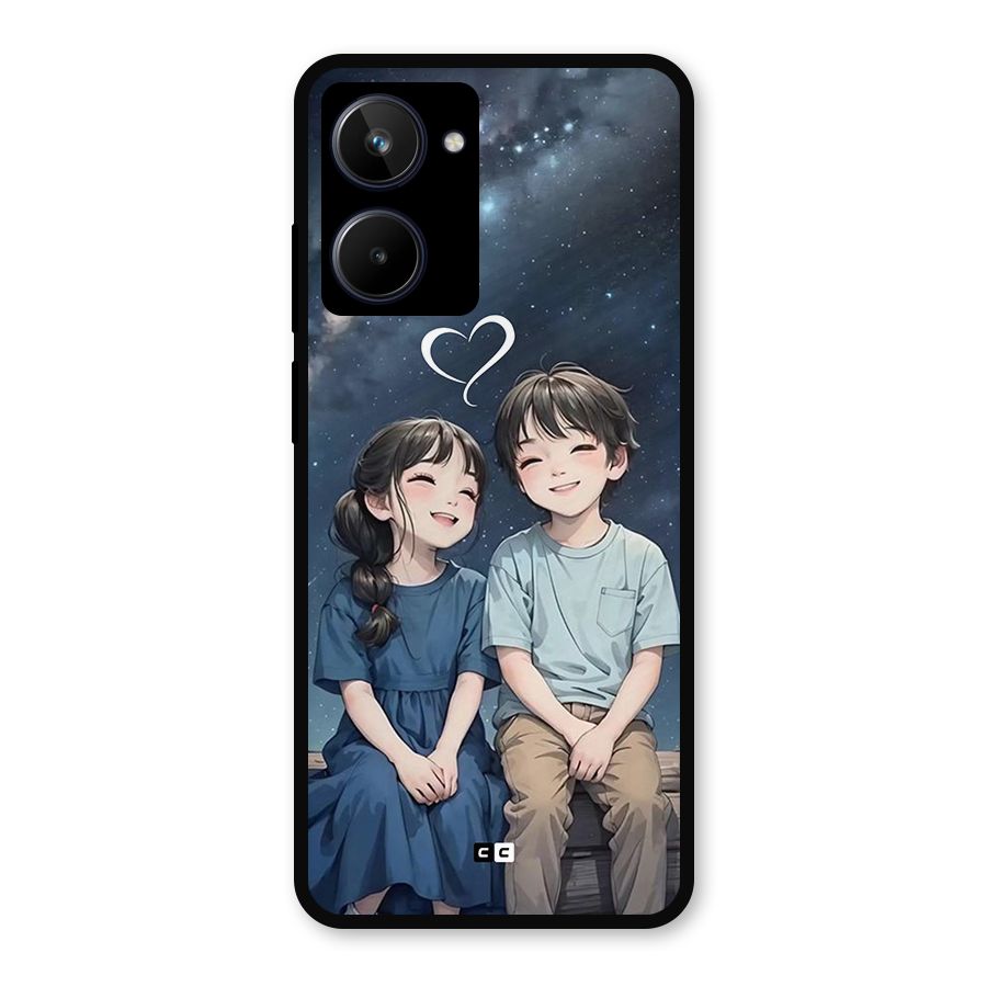 Cute Anime Teens Metal Back Case for Realme 10