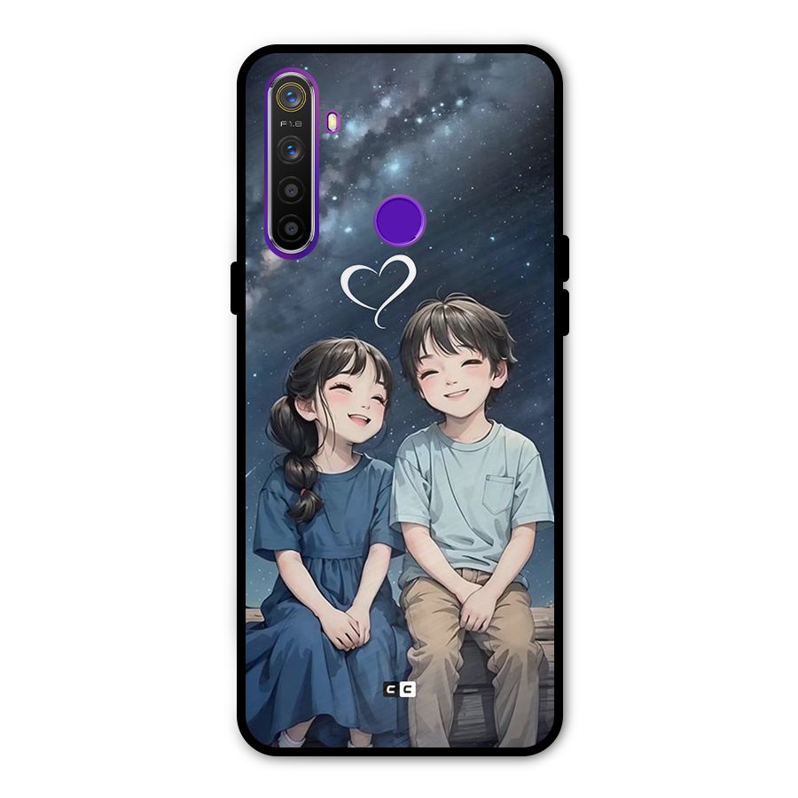 Cute Anime Teens Metal Back Case for Realme 5i