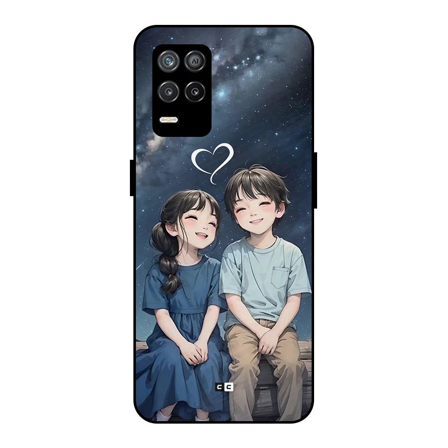 Cute Anime Teens Metal Back Case for Realme 8 5G