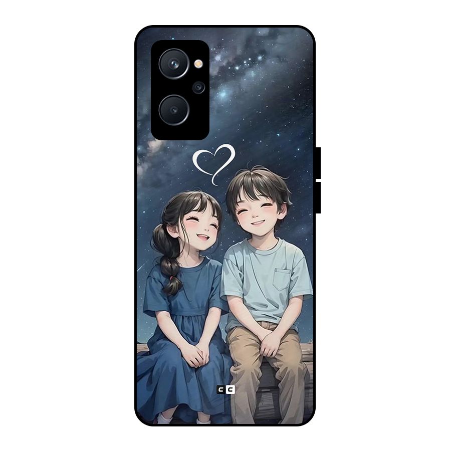 Cute Anime Teens Metal Back Case for Realme 9i 5G