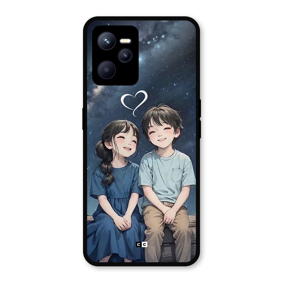 Cute Anime Teens Metal Back Case for Realme C35