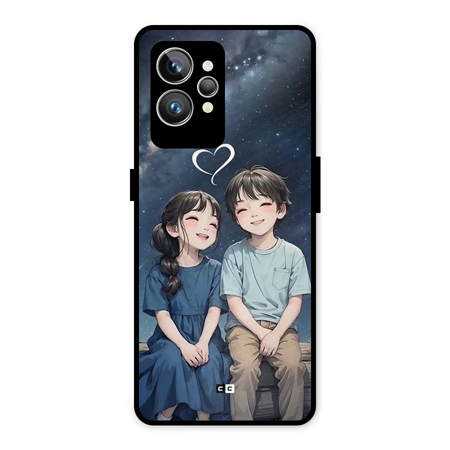 Cute Anime Teens Metal Back Case for Realme GT2 Pro