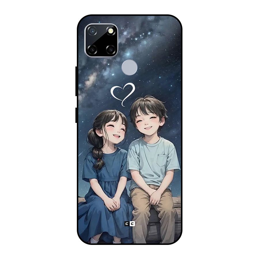 Cute Anime Teens Metal Back Case for Realme Narzo 30A