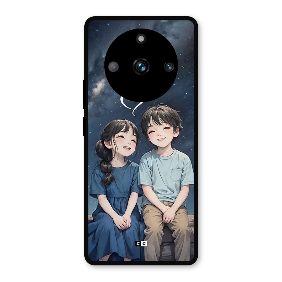 Cute Anime Teens Metal Back Case for Realme Narzo 60 Pro