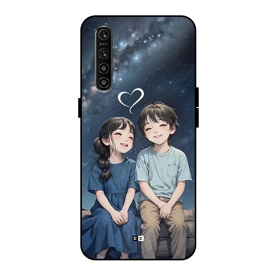 Cute Anime Teens Metal Back Case for Realme XT