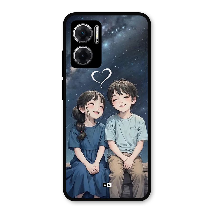 Cute Anime Teens Metal Back Case for Redmi 11 Prime 5G