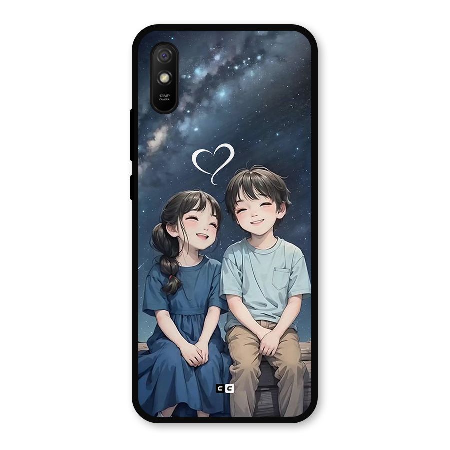 Cute Anime Teens Metal Back Case for Redmi 9a