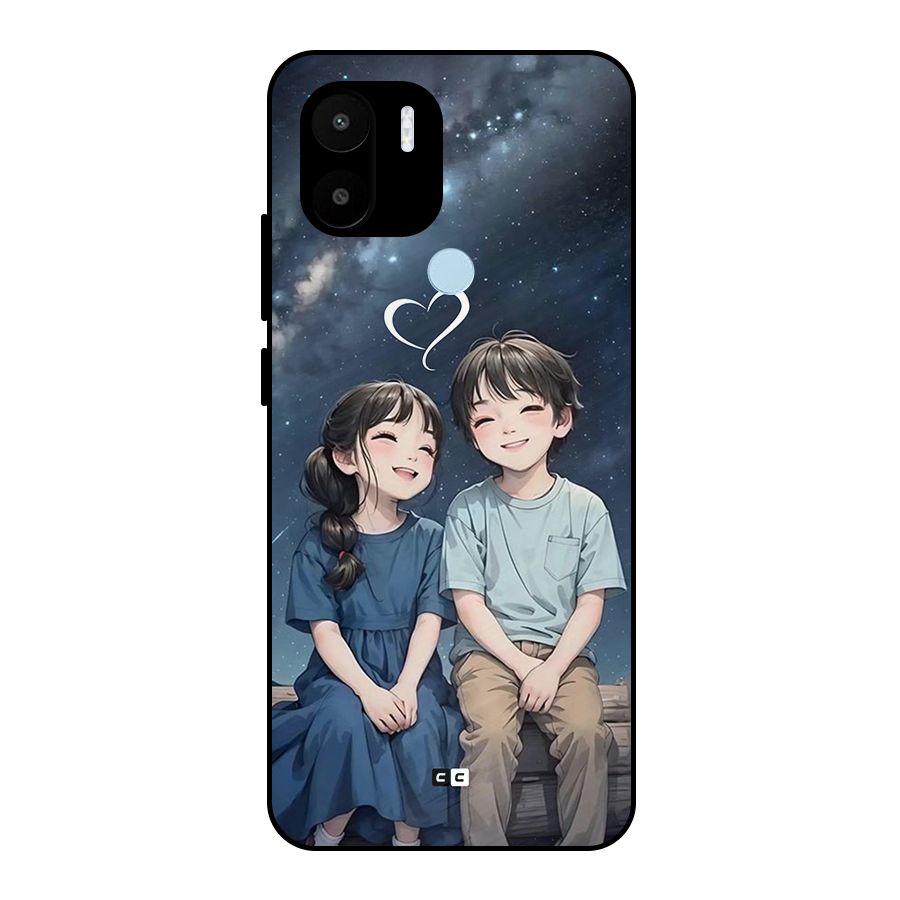 Cute Anime Teens Metal Back Case for Redmi A2 Plus