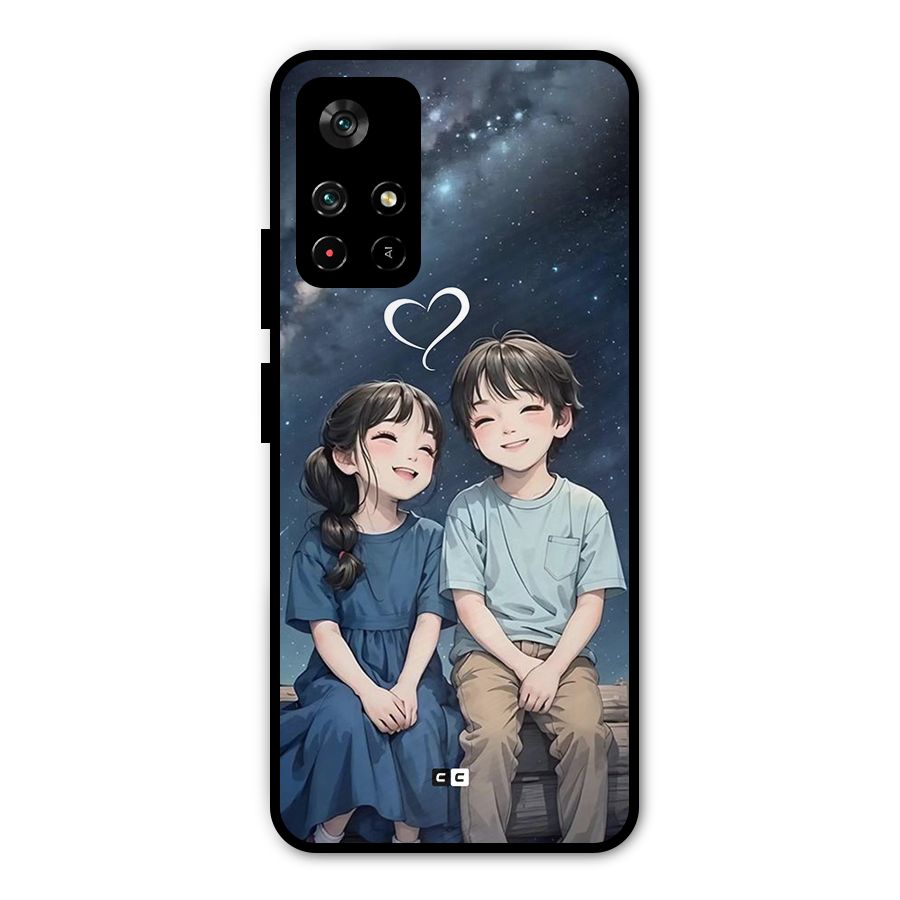 Cute Anime Teens Metal Back Case for Redmi Note 11T 5G
