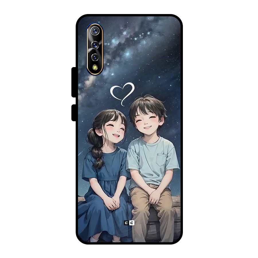 Cute Anime Teens Metal Back Case for Vivo S1