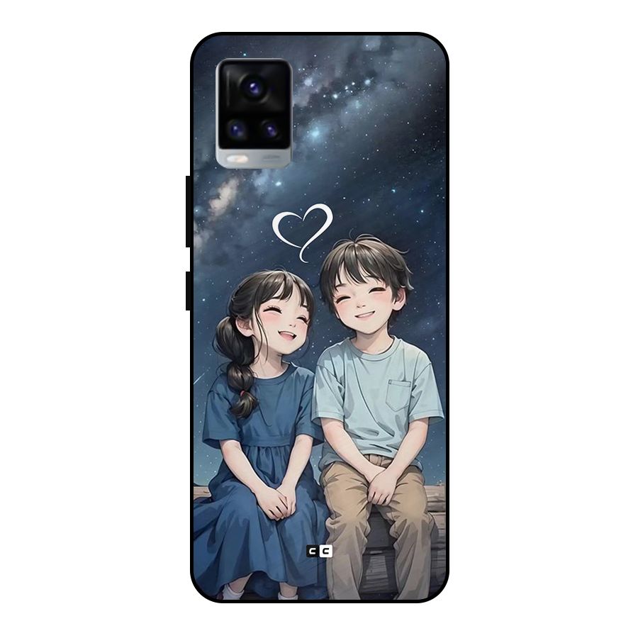 Cute Anime Teens Metal Back Case for Vivo V20 2021