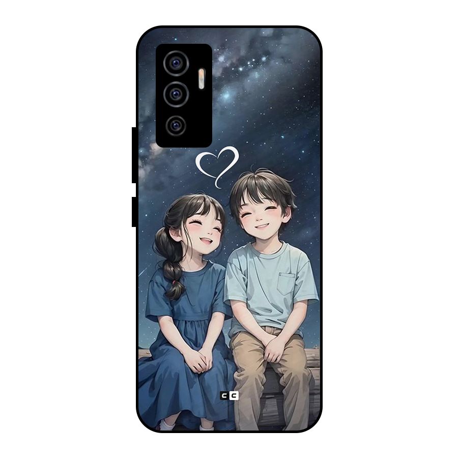 Cute Anime Teens Metal Back Case for Vivo V23e