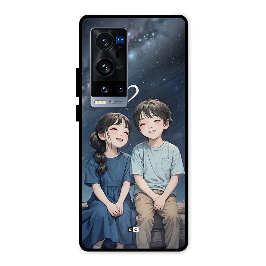 Cute Anime Teens Metal Back Case for Vivo X60 Pro Plus