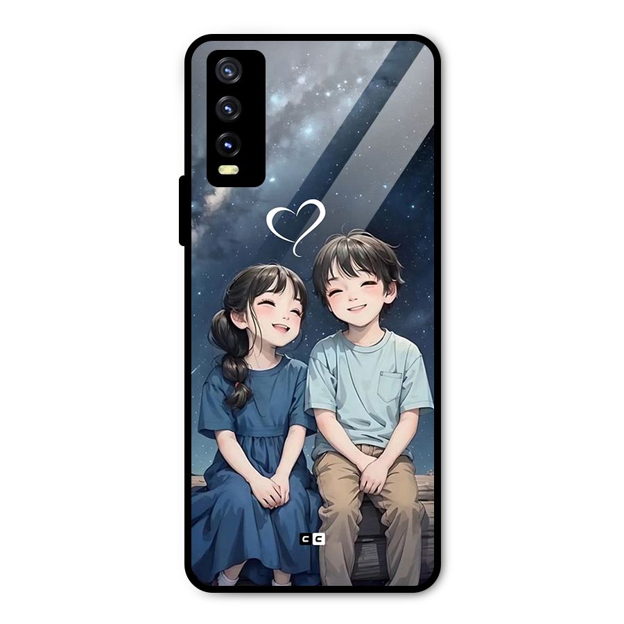 Cute Anime Teens Metal Back Case for Vivo Y20