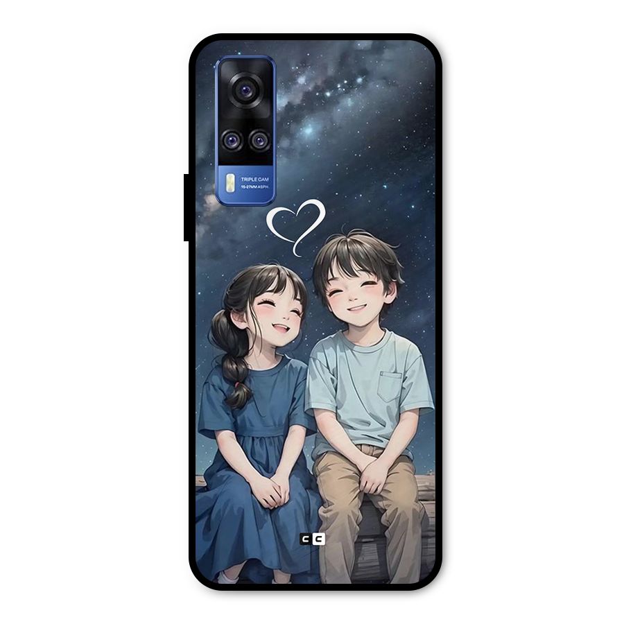 Cute Anime Teens Metal Back Case for Vivo Y31