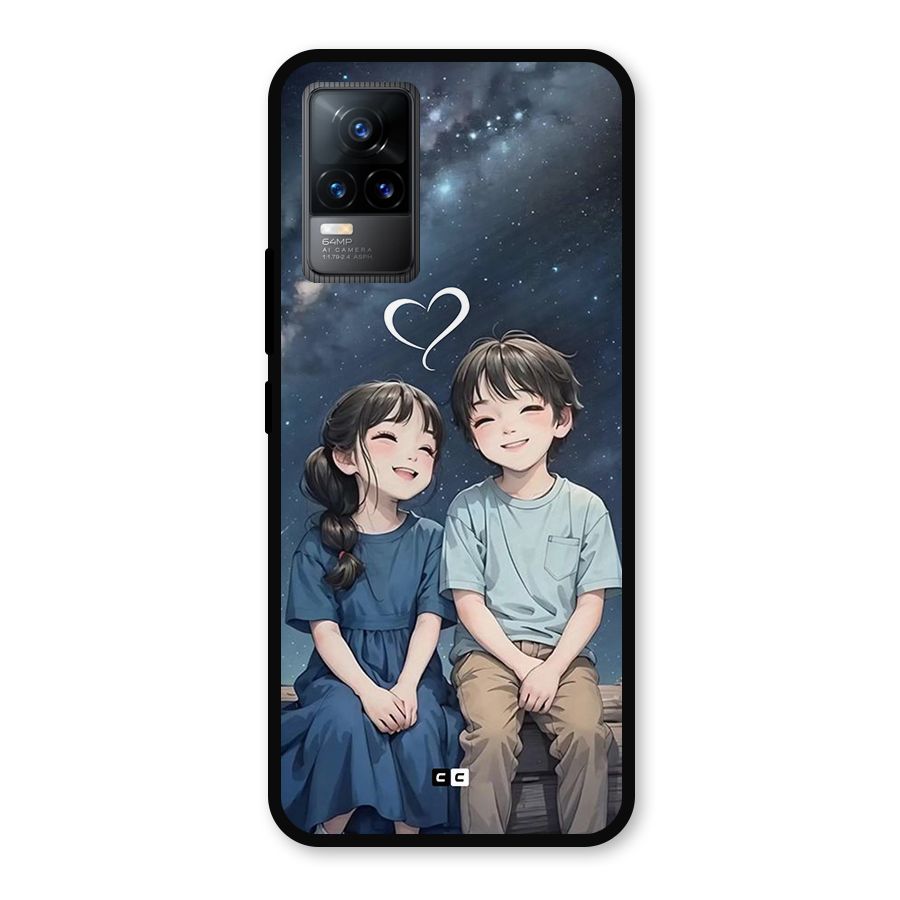 Cute Anime Teens Metal Back Case for Vivo Y73